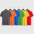 6 Packs of Bulk Men's T-Shirts Eversoft Cotton Regular Fit Short Sleeve Crew Neck Lightweight T-Shirt Tees - front view